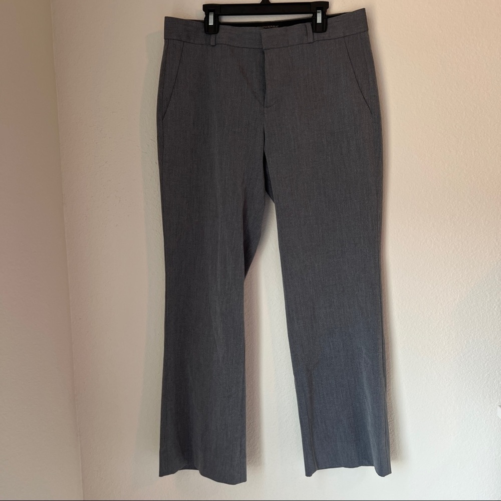 Banana Republic Logan Dress Business Pants Trousers Size 6 EUC Gray